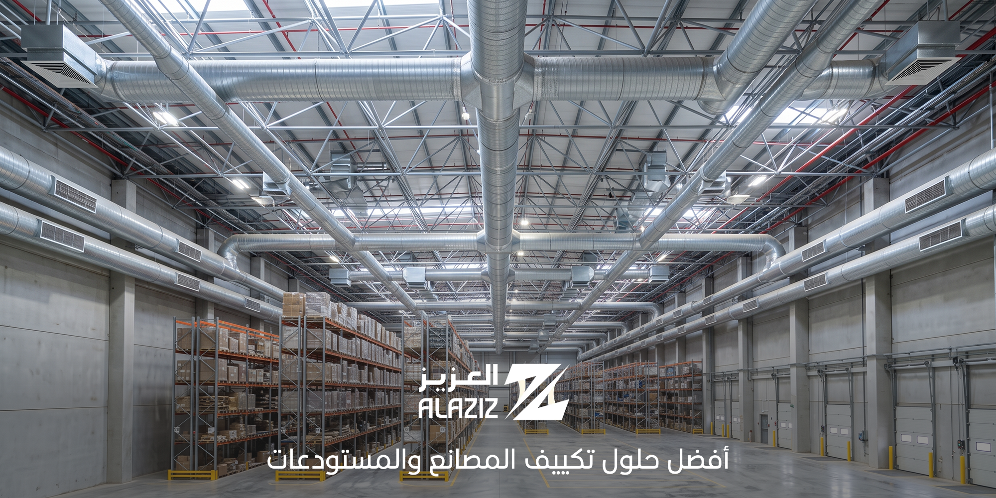 أفضل حلول تكييف المصانع والمستودعات